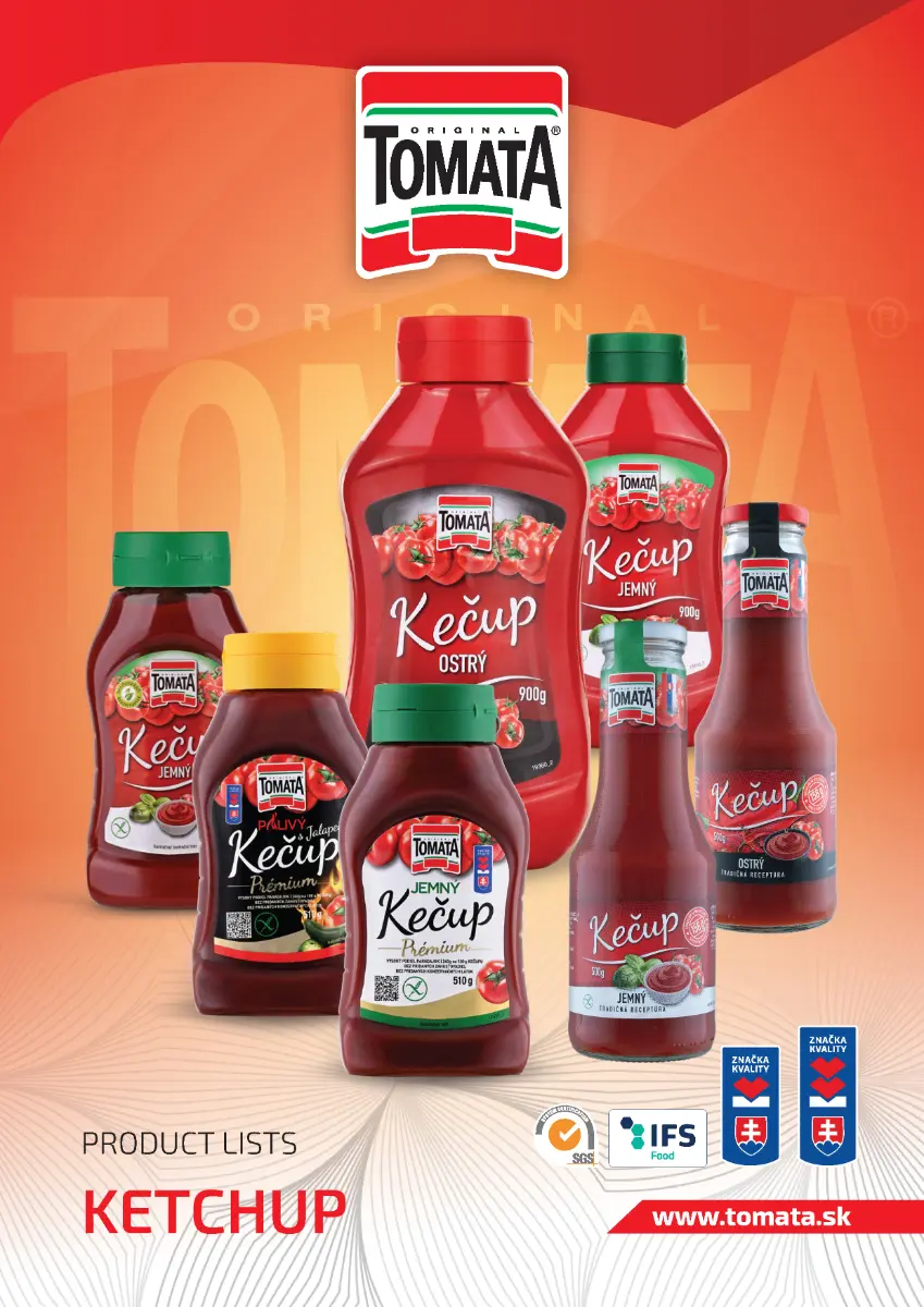 Katalóg Kečupy 2026 - Tomata Original